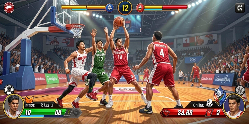 Momen seru saat bermain dengan teman secara multiplayer.