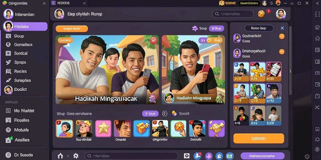 Interaksi multiplayer yang seru dengan teman.