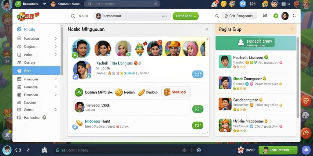 Sistem notifikasi yang selalu memperbarui pemain.